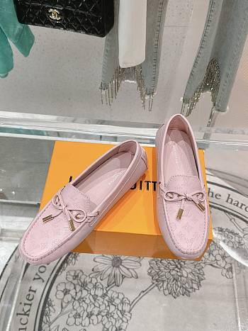 LOUIS VUITTON | Driver Mocassin Shoes Pink