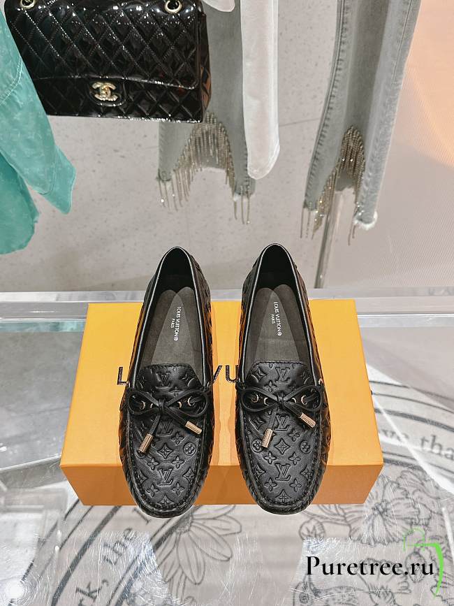 LOUIS VUITTON | Driver Mocassin Shoes Black - 1