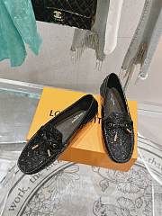 LOUIS VUITTON | Driver Mocassin Shoes Shiny Black - 6