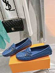 LOUIS VUITTON | Driver Mocassin Shoes Dark Blue - 1