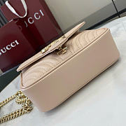 Gucci GG Marmont mini shoulder bag pink size 18*13.5*8cm - 3