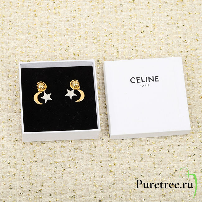 CELINE | Moon Earrings In Gold - 1