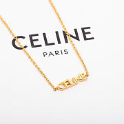 CELINE | Logo Necklace In Gold - 2