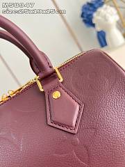 LOUIS VUITTON | Speedy Bandoulière 25 In Burgundy M58947 - 3