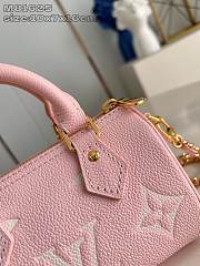 LOUIS VUITTON | Nano Speedy Monogram Empreinte In Pink  - 5