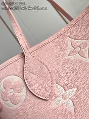 LOUIS VUITTON | Neverfull LV Milky Way Monogram Empreinte In Pink  - 5