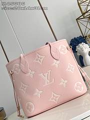 LOUIS VUITTON | Neverfull LV Milky Way Monogram Empreinte In Pink  - 4