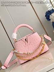 LOUIS VUITTON | Capucines mini Trilogy Taurillon In Pink - 1