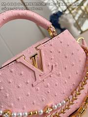 LOUIS VUITTON | Capucines mini Trilogy Taurillon In Pink - 4