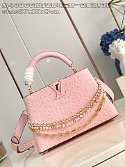 LOUIS VUITTON | Capucines BB Trilogy Taurillon In Pink - 1