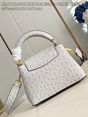 LOUIS VUITTON | Capucines mini Trilogy Taurillon In White - 4