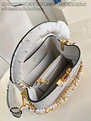 LOUIS VUITTON | Capucines mini Trilogy Taurillon In White - 3