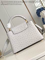 LOUIS VUITTON | Capucines BB Trilogy Taurillon In White - 3