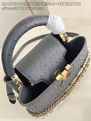 LOUIS VUITTON | Capucines BB Trilogy Taurillon In Black - 2