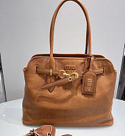 MIUMIU | Aventure nappa leather bag medium size oak color - 1