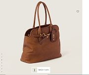 MIUMIU | Aventure nappa leather bag medium size oak color - 5