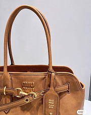 MIUMIU | Aventure nappa leather bag medium size oak color - 2