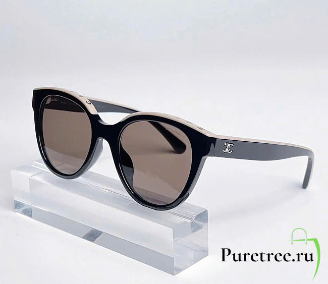 CHANEL | Butterfly Sunglasses Beige/Black - 1