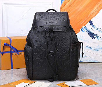 LOUIS VUITTON | Discovery Monogram Shadow Leather Backpack Black