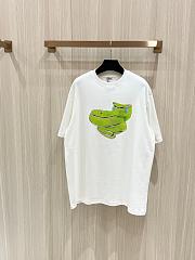 LOEWE | Jelly Green Snake Short Sleeves T-Shirt In White - 1