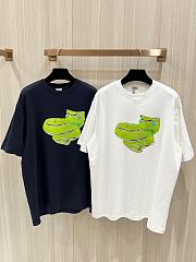 LOEWE | Jelly Green Snake Short Sleeves T-Shirt In White - 4