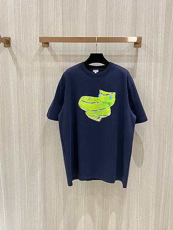 LOEWE | Jelly Green Snake Short Sleeves T-Shirt In Black