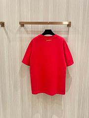 BURBERRY | Short Sleeves with Snake Embroidery T-Shirt In Red - 6