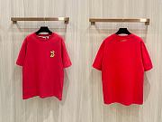 BURBERRY | Short Sleeves with Snake Embroidery T-Shirt In Red - 3