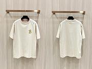 BURBERRY | Short Sleeves with Snake Embroidery T-Shirt In White - 3