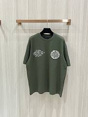 LOUIS VUITTON | DAMIER pique checkerboard short sleeves green - 1