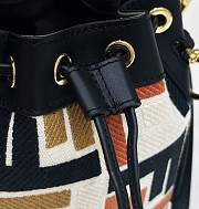 FENDI | Mon Tresor Minibag in velluto FF jacquard cappuccino - 5