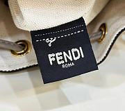 FENDI | Mon Tresor Minibag in velluto FF jacquard washed denim - 6