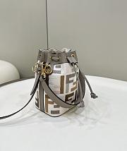 FENDI | Mon Tresor Minibag in velluto FF jacquard washed denim - 2