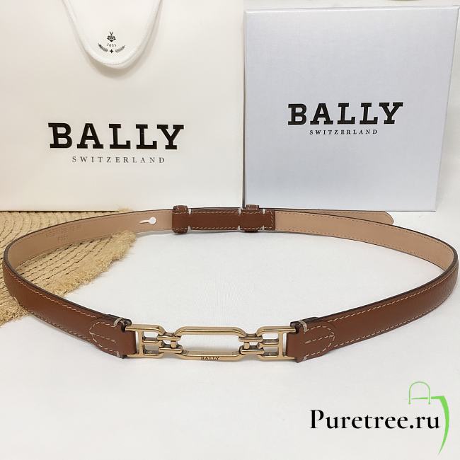 BALLY | leather Belt In Brown - 1