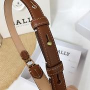 BALLY | leather Belt In Brown - 4