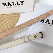 BALLY | leather Belt In White - 2