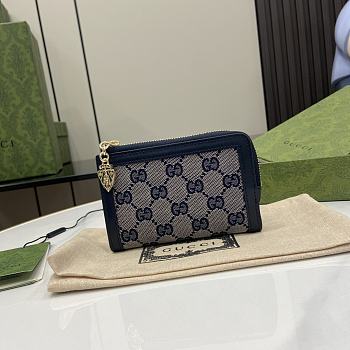 GUCCI | Luce Original GG Wallet In Blue Canvas