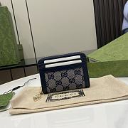 GUCCI | Luce GG-canvas Card Holder in Blue - 1