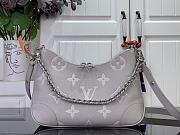 LOUIS VUITTON | Boulogne Leather Bicolor Monogram Empreinte Gray - 1