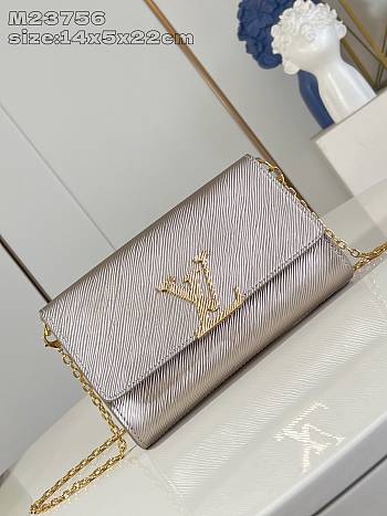 LOUIS VUITTON | Pochette Louise Epi Leather Champagne