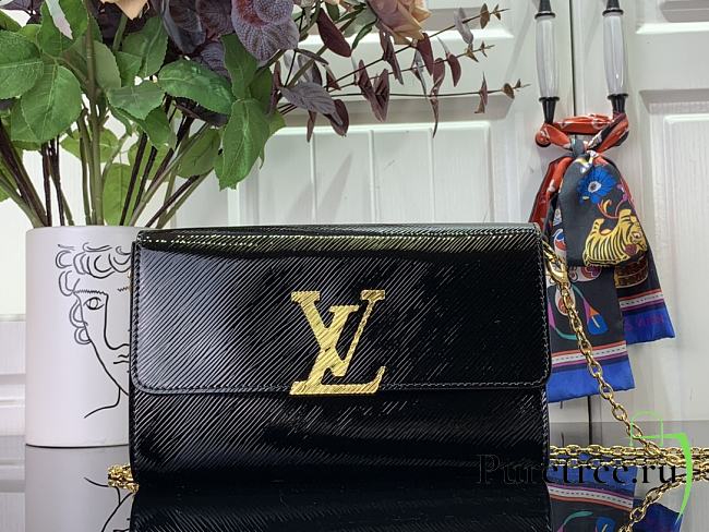 LOUIS VUITTON | Pochette Louise Epi Leather Black - 1