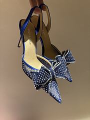 MACH&MACH | Diamond Lace High Heel 8.5cm Blue - 1