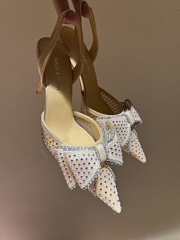 MACH&MACH | Diamond Lace High Heel 8.5cm Cream