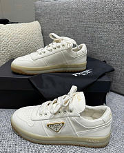 PRADA | Downtown ivory leather trainer white - 1