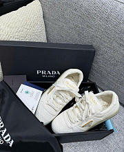 PRADA | Downtown ivory leather trainer white - 6