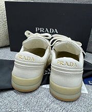 PRADA | Downtown ivory leather trainer white - 3