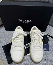 PRADA | Downtown ivory leather trainer white - 4