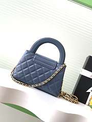 CHANEL | Small Kelly Gray Gold Hardware In Blue - 6