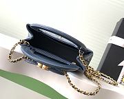 CHANEL | Small Kelly Gray Gold Hardware In Blue - 3