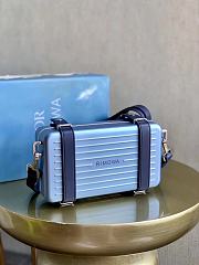 DIOR X RIMOWA | Aluminum Cross-Body Bag Blue - 1